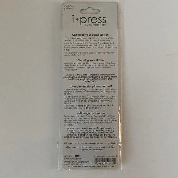 Hampton Art i-press Stamps - Set of 3 - Letter N - Picture 6 of 6